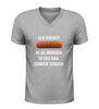 foto 5 Grappig v-Hals shirt met tekst een kroket in de morgen is een dag zonder zorgen