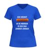 foto 8 Grappig v-Hals shirt met tekst een kroket in de morgen is een dag zonder zorgen