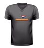Grappig v-Hals t-Shirt met frikandel en Nederlands vlaggetje origineel holland shirt