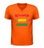foto 3 Heren v-hals carnaval shirt echte mannen vieren carnaval rood geel groen