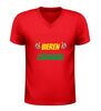 foto 4 Heren v-hals carnaval shirt echte mannen vieren carnaval rood geel groen