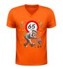 foto 3 Heren v-hals shirt 65 jaar grappig verjaardag shirt met rollator feestelijk cadeau