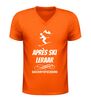 foto 3 Heren v-hals shirt après ski leraar gecertificeerd orgineel wintersport t-shirt