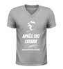 foto 5 Heren v-hals shirt après ski leraar gecertificeerd orgineel wintersport t-shirt