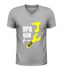 foto 5 Heren v hals shirt opa kan alles grappig opa t-shirt met gereedschap origineel cadeau