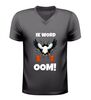 Heren v-hals t-shirt ik word oom grappig shirt met ooievaar afbeelding