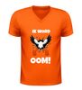 foto 3 Heren v-hals t-shirt ik word oom grappig shirt met ooievaar afbeelding