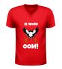 foto 4 Heren v-hals t-shirt ik word oom grappig shirt met ooievaar afbeelding