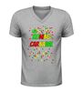 foto 5 Heren v-hals t-shirt koning carnaval rood groen geel confetti carnaval shirt