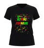 foto 7 Heren v-hals t-shirt koning carnaval rood groen geel confetti carnaval shirt