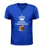 foto 2 Koning pannenkoek v-hals shirt humor shirt met pannenkoeken afbeelding