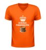 foto 3 Koning pannenkoek v-hals shirt humor shirt met pannenkoeken afbeelding