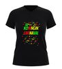 foto 1 Koningin Carnaval v hals t-shirt grappig kleurrijk carnaval Shirt