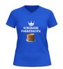 foto 2 Koningin pannenkoek v hals t-shirt humor shirt met pannenkoeken stapel print