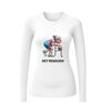 foto 2 lange mouwen t-shirt dames met pensioen grappig shirt met oude dame en rollator
