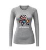 foto 4 Lange mouwen t-shirt dames met pensioen grappig shirt met oude dame en scootmobiel