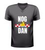 Nog eentje dan shirt v-hals Brabant shirt met badeend en rood-witte blokken