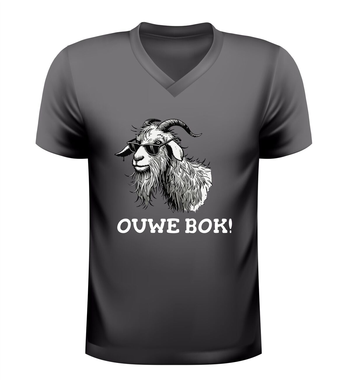 Ouwe bok t-shirt  grappig shirt met bok