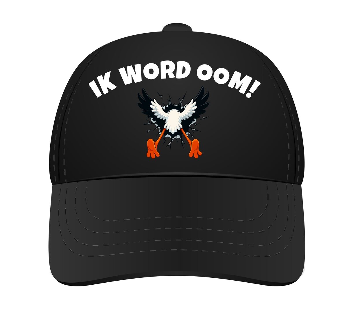 Pet ik word oom ooievaar die in de pet vliegt