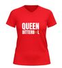 foto 4 Queen bitterbal v-hals shirt dames met bitterbal afbeelding humor en snackliefde