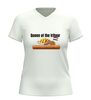 foto 6 Queen of the frituur v-hals shirt humor shirt met patat frikandel en bitterbal