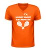 foto 3 Shirtje V-hals Mij niet bellen ik ga padellen!