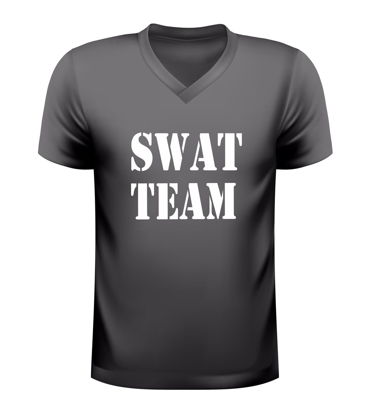 Stoer SWAT team V-Hals Shirt dames en heren carnaval outfit voor optochten