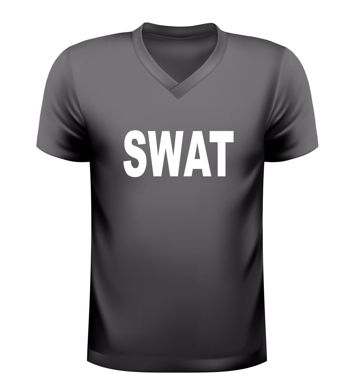 Stoer SWAT v hals shirt  dames en heren perfect voor themafeesten