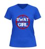 foto 2 SWAT girl v-hals shirt dames t-shirt met vizier print
