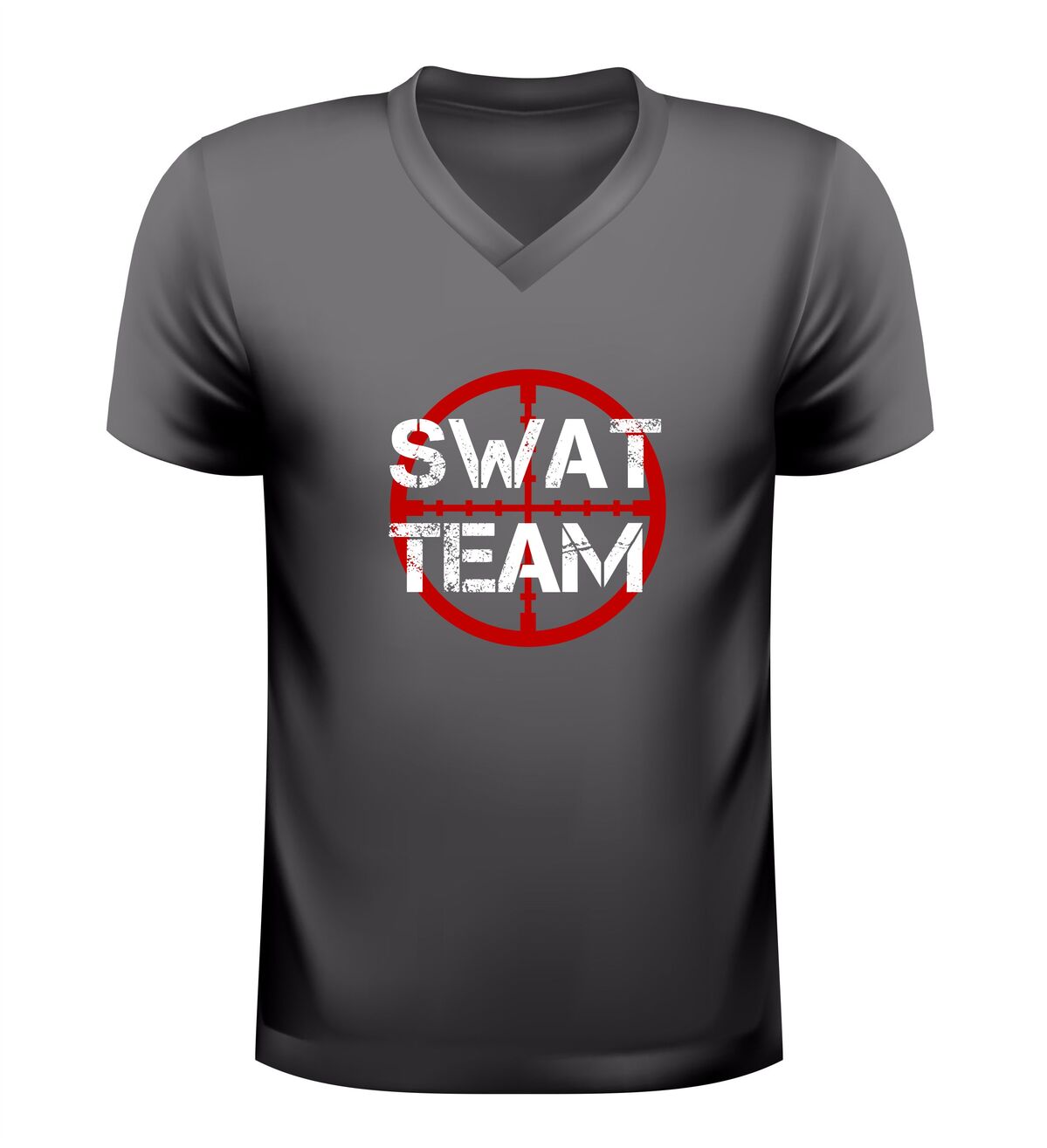 SWAT team V-Hals Shirt  T-Shirt met Vizier Print