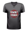 SWAT team V-Hals Shirt  T-Shirt met Vizier Print