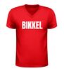 foto 4 T-shirtje V-hals opdruk Bikkel