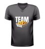 foto 1 Team friet of patat v-hals shirt humor shirt met friet in bakje