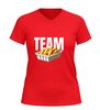 foto 10 Team friet of patat v-hals shirt humor shirt met friet in bakje