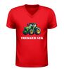 foto 4 Trekker gek v-hals shirt t-shirt met tractor afbeelding