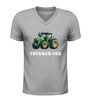 foto 5 Trekker gek v-hals shirt t-shirt met tractor afbeelding