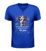 foto 2 V-hals 50 Jaar shirt met geit geen gemekker geen gemaar