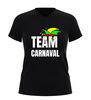 foto 7 V-hals carnaval shirt met tekst team carnaval en confetti