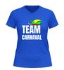 foto 8 V-hals carnaval shirt met tekst team carnaval en confetti