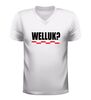foto 6 V hals carnaval shirt welluk? Brabants rood wit geblokt motief
