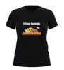 V-hals Dames shirt Frituurkoningin grappig Friet shirt met snack afbeelding