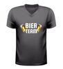 foto 1 V hals feestshirt bier team bierglazen design voor carnaval en vrijgezellenfeest
