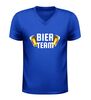 foto 2 V hals feestshirt bier team bierglazen design voor carnaval en vrijgezellenfeest