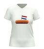 foto 12 V-hals kroket t-shirt met Hollandse vlag  Hollands design