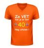 foto 3 V-hals shirt 40 jaar zo vet kun je er met 40 nog uitzien verjaardag