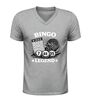 foto 5 V-hals shirt bingo legend feestelijk bingo shirt met bingokaart en bingomolen