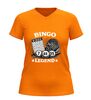 foto 9 V-hals shirt bingo legend feestelijk bingo shirt met bingokaart en bingomolen