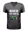 foto 1 V hals shirt boer on tour grappig shirt met tractor print