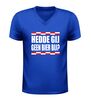 foto 2 V hals shirt brabant hedde gij geen bier bij? rood-wit geblokt brabantse tekst Shirt