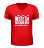 foto 4 V hals shirt brabant hedde gij geen bier bij? rood-wit geblokt brabantse tekst Shirt